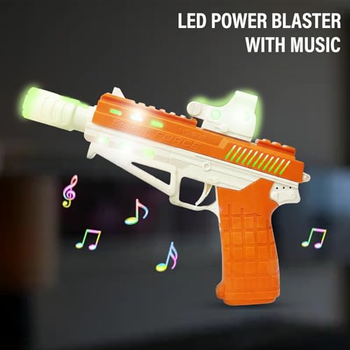 NHR Musical Toy Gun for Kids and Children with Flashing Lights, Sound, Water Smoke Spray & Vibration, Role Play Shooting Weapon Toys for Boys and Girls (3+ Years) - Image 4