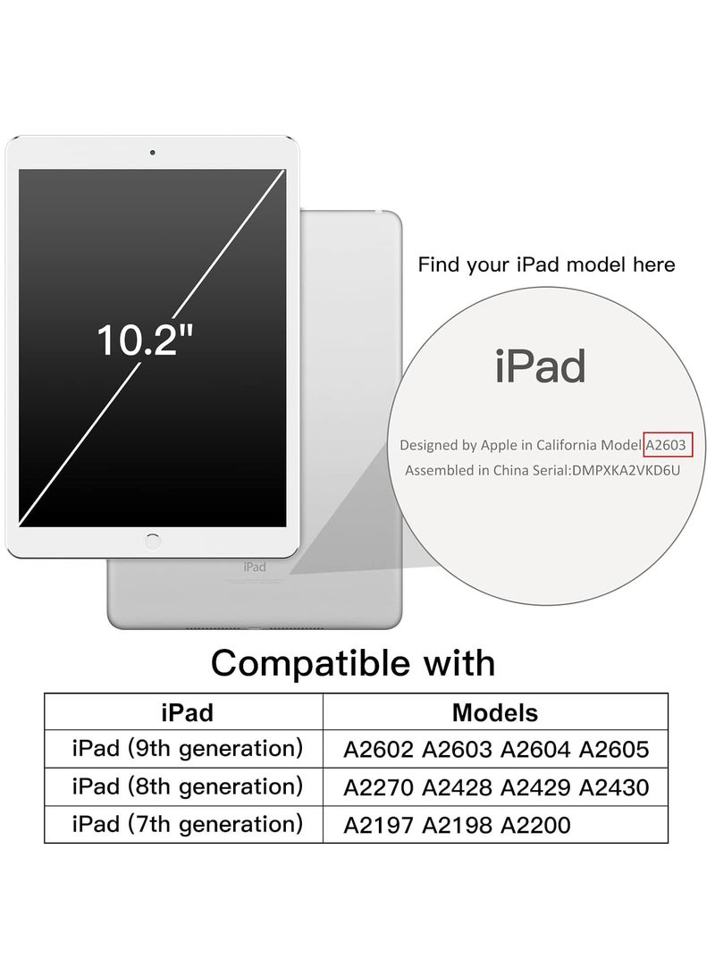 جي تيك حافظة لجهاز Ipad مقاس 10.2 بوصة 9 8 و7 الجيل غطاء الاستيقاظ والنوم التلقائي باللون الذهبي الوردي - Image 2