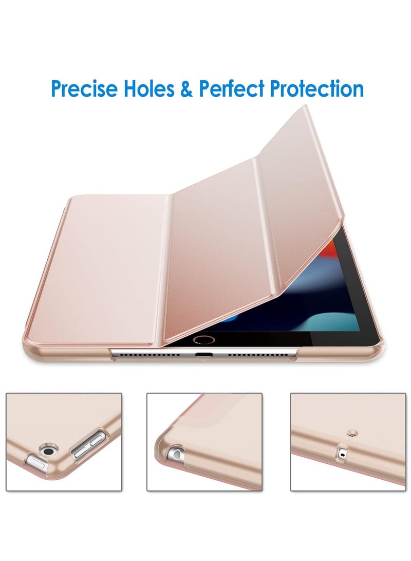 جي تيك حافظة لجهاز Ipad مقاس 10.2 بوصة 9 8 و7 الجيل غطاء الاستيقاظ والنوم التلقائي باللون الذهبي الوردي - Image 3