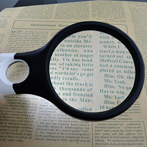 Marrywindix 2 Pack Magnifier 3 LED Light, Marrywindix 3X 45X Handheld Magnifier Reading Magnifying Glass Lens Jewelry Loupe - Image 5