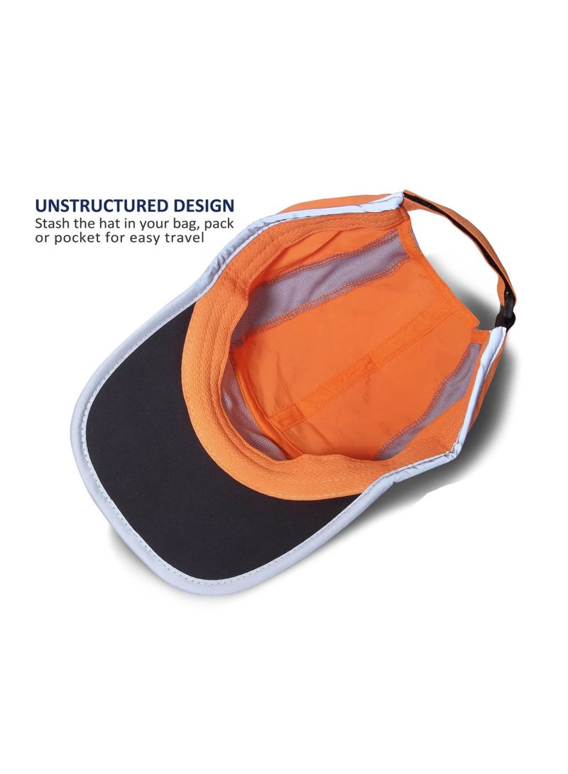 Y&D Men Women Baseball Cap, Reflective Folding Outdoor Hat Adjustable Unstructured Design UPF 50+ Sun Protection Sport Hats Unisex Cap - Image 5