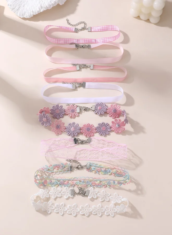 Take Two Pack of 8 - Pastel Choker Necklace
