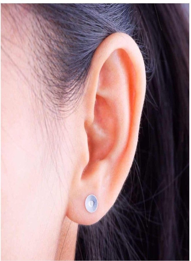 Adabele 100pcs Adabele 316 Grade Surgical Stainless Steel Hypoallergenic Stud Earring Post Findings 8mm Glue On Flat Pad 100pcs Earnut Backs DIY Earrings Jewelry Making SEF221-8 - Image 5