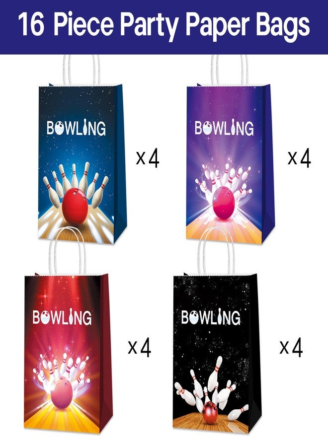 BQK 16pcs Bowling Party Bags: Multicolor Sports Themed Party Favors for Bowling Party, Birthday & More - Image 5