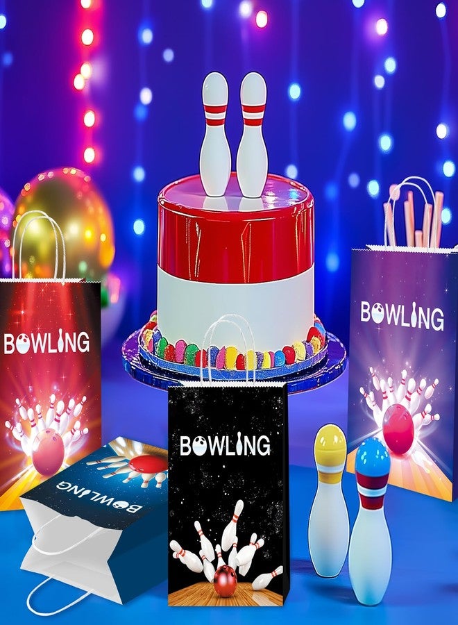 BQK 16pcs Bowling Party Bags: Multicolor Sports Themed Party Favors for Bowling Party, Birthday & More - Image 3
