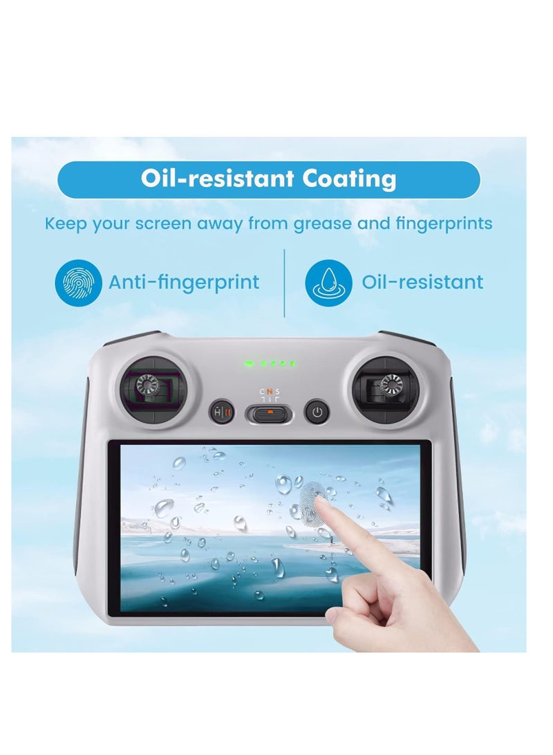 واقي شاشة من الزجاج المقسى متوافق مع جهاز التحكم عن بعد دي جيه اي ميني 3/3 برو - تغطية كاملة للشاشة / صلابة 9 / مضاد للخدش / مضاد للانفجار / مقاوم للزيوت من قطعتين - Image 3