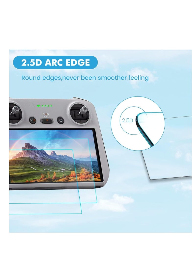 واقي شاشة من الزجاج المقسى متوافق مع جهاز التحكم عن بعد دي جيه اي ميني 3/3 برو - تغطية كاملة للشاشة / صلابة 9 / مضاد للخدش / مضاد للانفجار / مقاوم للزيوت من قطعتين - Image 1