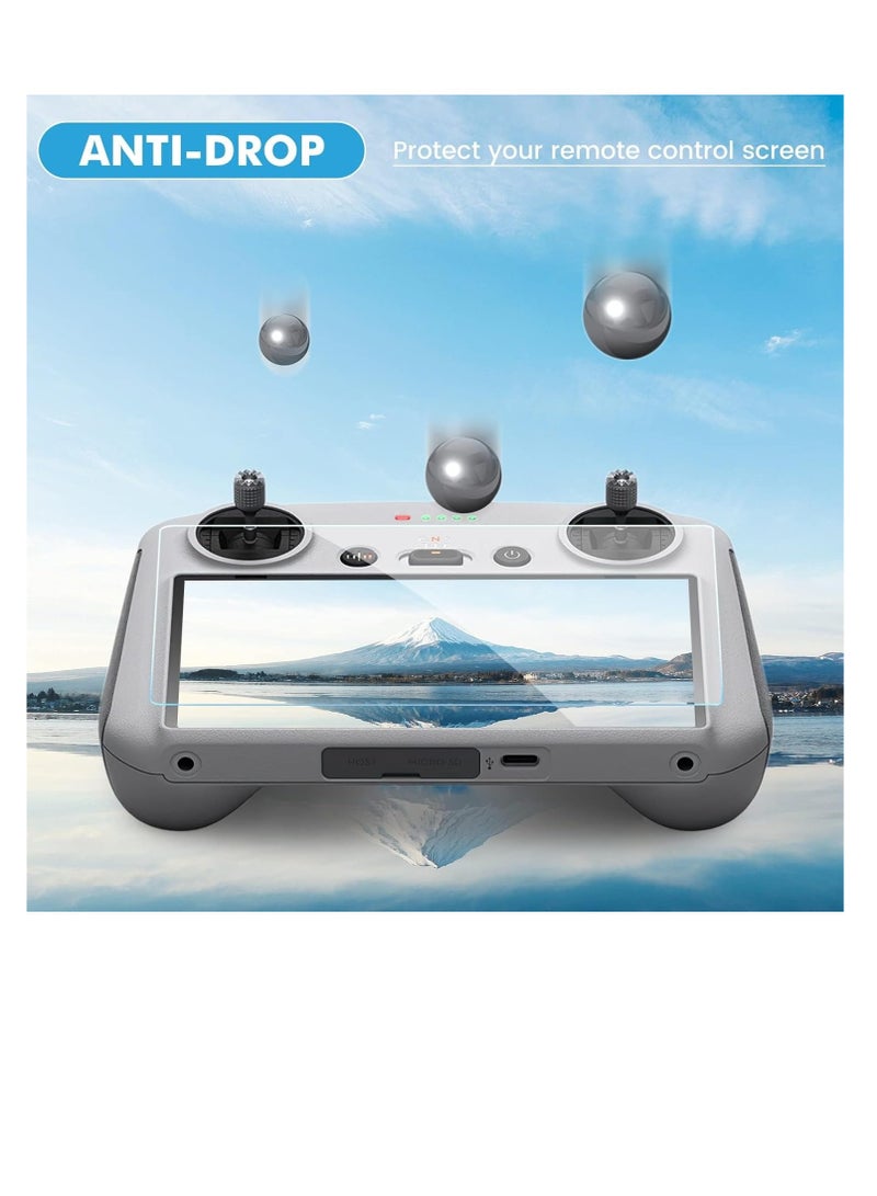 واقي شاشة من الزجاج المقسى متوافق مع جهاز التحكم عن بعد دي جيه اي ميني 3/3 برو - تغطية كاملة للشاشة / صلابة 9 / مضاد للخدش / مضاد للانفجار / مقاوم للزيوت من قطعتين - Image 2