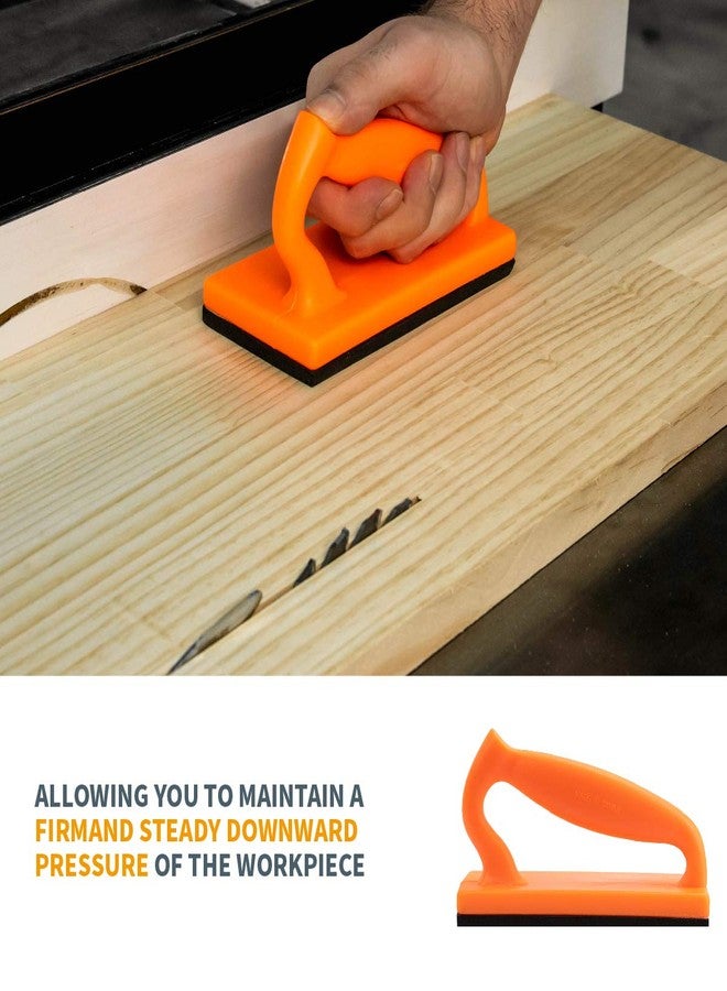 باورتيك مجموعة باورتيك لقطع الخشب وعصا الدفع، تناسب مناشير الطاولة، وطاولات التوجيه، ومناشير الشريط، وآلات التوصيل، بمقابض مزدوجة مريحة مع أقصى قدر من الإمساك، ودافع خشبي يقلل من الارتداد ويزيد من السلامة. عبوة من 5 قطع (71009V) - Image 5