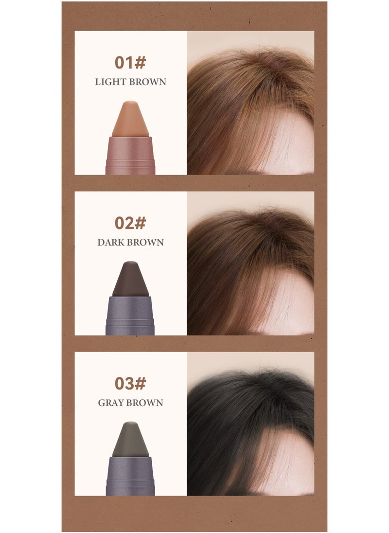 Sheloves - Hairline Powder Pen for Thinning Hair Root Touch-Up Contour Shading Fills Hair Gaps for a Youthful Look（02#） - Image 1