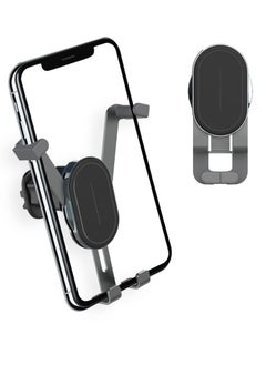 KASTWAVE Car Cell Phone Holder, Car Phone Mount Upgraded Gravity with Newest Air Vent Clip Auto Lock Hands Free Phone Holder, Interior Accessories, Fit for iPhone 11/12 & Samsung, Android Cell Phones (Black)  - Image 1