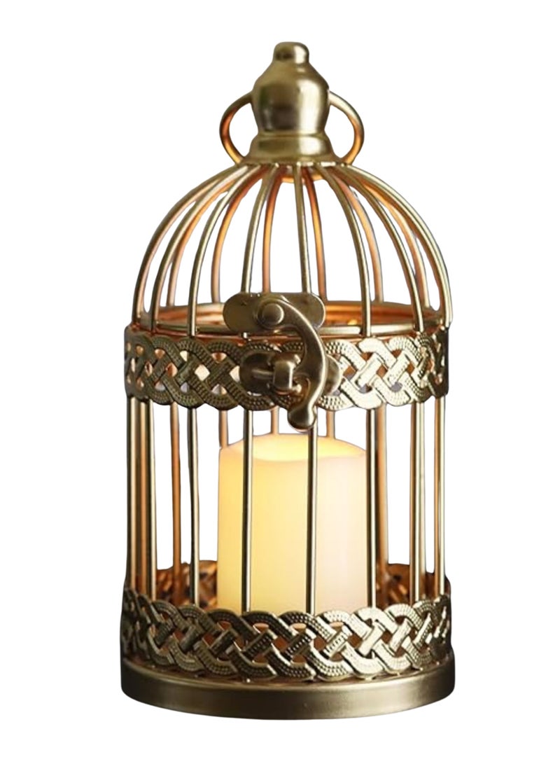 Hilalful Homesmiths Cage Tealight Holder, Dark Brown Color – Elegant Home Décor for Eid, Ramadan, Weddings, Living Room, Indoor & Outdoor Decorations – Perfect Gift Idea.  - Image 1