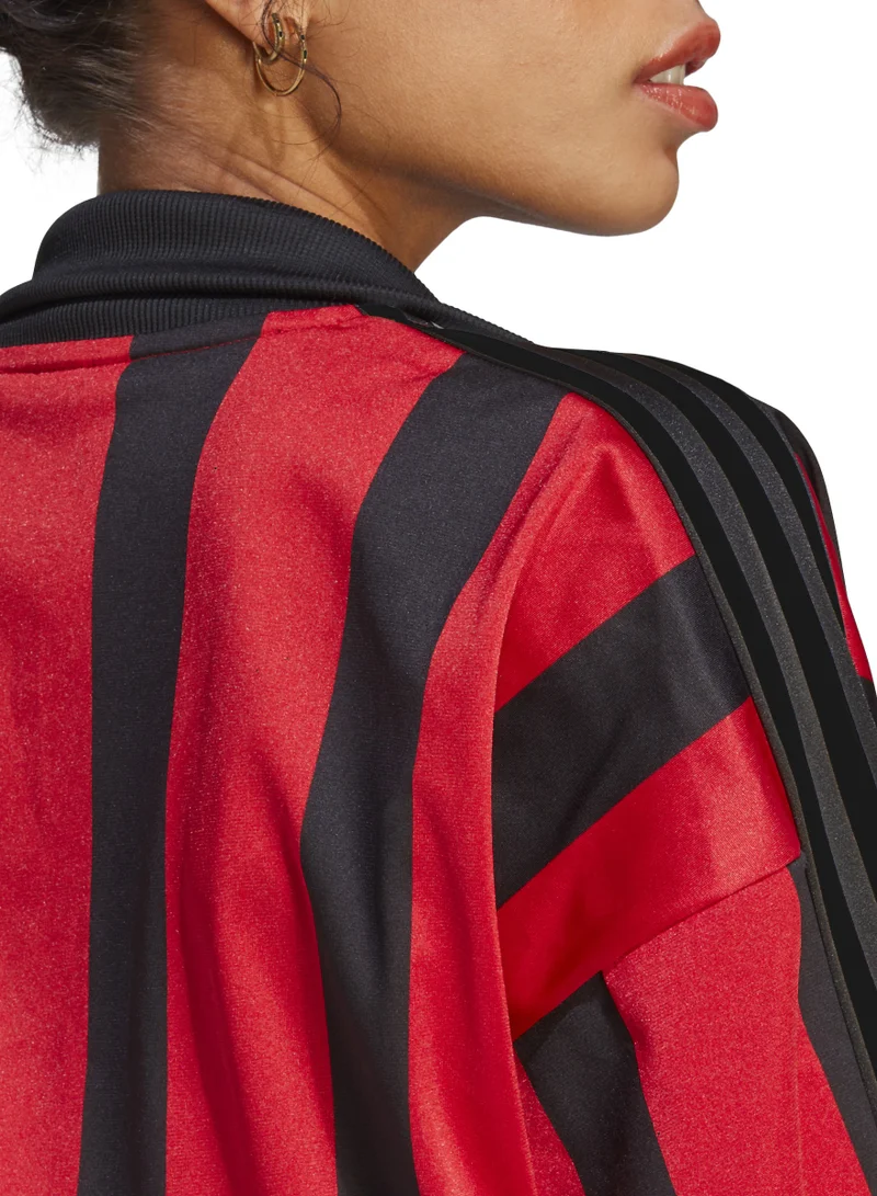 adidas فستان مزين بخطوط الماركة