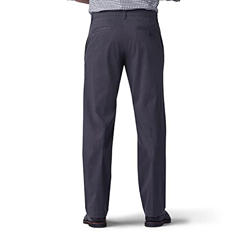 Lee Men's Extreme Motion Flat Front Regular Straight Pant Charcoal 33W x 32L - Image 3