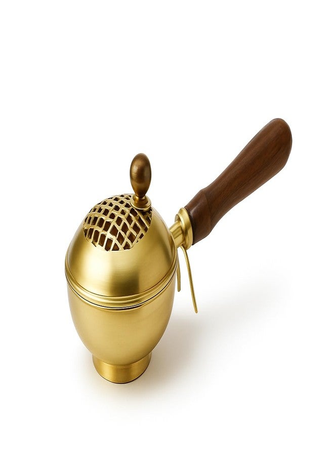 Being One Home Purifying Hand-Loban Incense Burner, Loban Burner with Handle, Dhoop Dhuni Burner Sambrani Dhoop, Burner for Home Office Temple Prayer Butler - Image 1