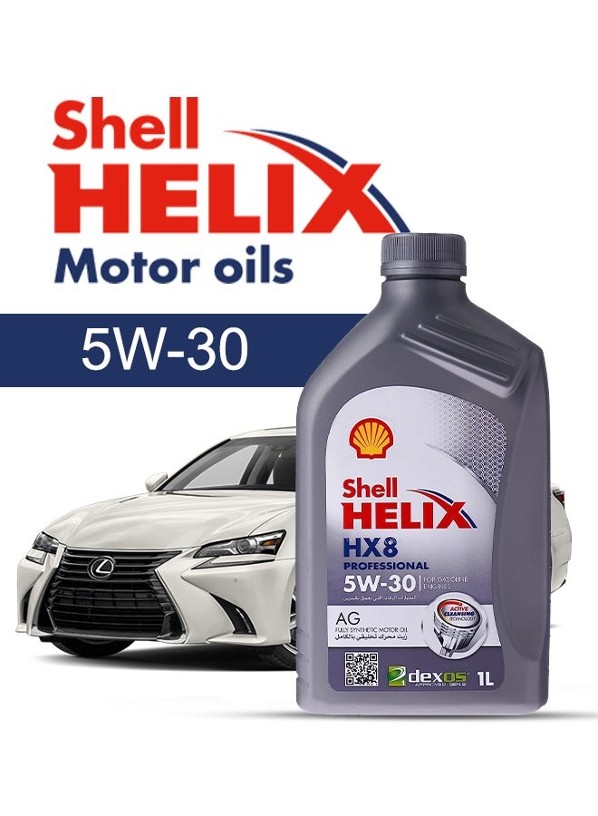 Shell Engine Oil – For Lexus GS V4 2020 - 2016, 5 Liter,  5w30 Shell - With Engine Oil Filter - 2016 2017 2018 2019 2020