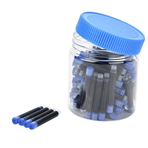 GOLD LEAF JINHAO 2.6mm Diameter International Standard Fountain Pen Ink Cartridges Refills Bottled 80pcs (Blue) - Image 4