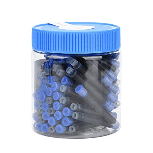 GOLD LEAF JINHAO 2.6mm Diameter International Standard Fountain Pen Ink Cartridges Refills Bottled 80pcs (Blue) - Image 2