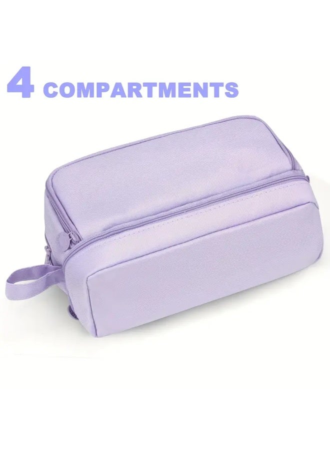 Double-Zip Insulated Pencil Case: High Capacity, Stylish, and Durable Viscose Fabric Case for Students and Professionals - Image 5
