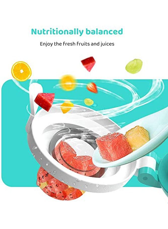 2-Piece Baby Fresh Food Feeder with 3 Sizes Silicone Pouches, Fruit Teether Pacifiers in Appetite Stimulating Colors