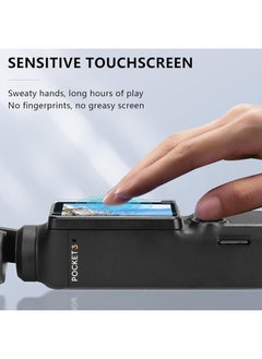 SJet 2 PACK LCD Screen Protector  + 2 PACK Lens Protector for DJI Osmo Pocket 3, DJI Pocket 3 OP3 Tempered Glass Film Accessories, 9H Hardness, Touch Sensitive, Full Screen Protection  - Image 5