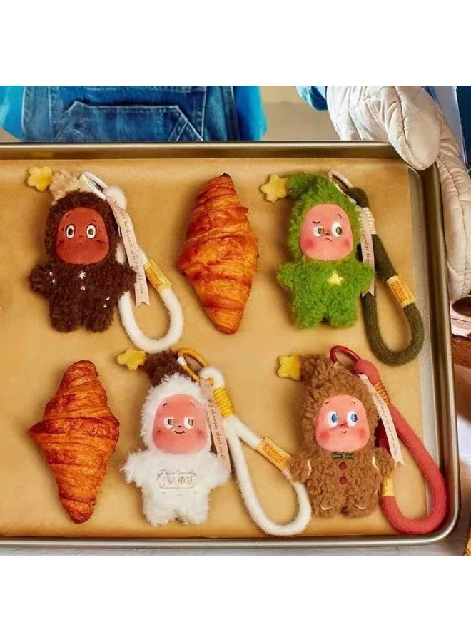 عام وميض وميض أربعة أجيال من لحظات لذيذة سلسلة صندوق أعمى البسكويت الطازج أفخم دمية قلادة هدية - Image 4