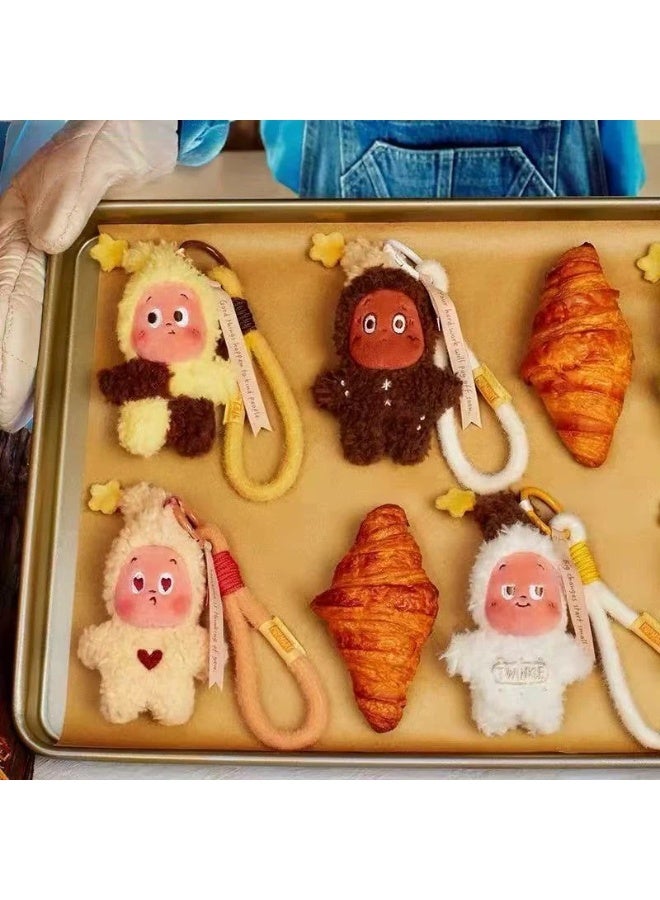 عام وميض وميض أربعة أجيال من لحظات لذيذة سلسلة صندوق أعمى البسكويت الطازج أفخم دمية قلادة هدية - Image 3