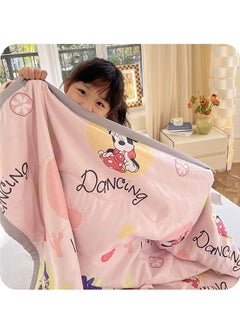 Disney Cutton Air Conditioning Blanket Summer Nap Blanket for Kids 100*150CM Pink  - Image 2