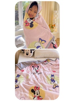 Disney Cutton Air Conditioning Blanket Summer Nap Blanket for Kids 100*150CM Pink  - Image 3