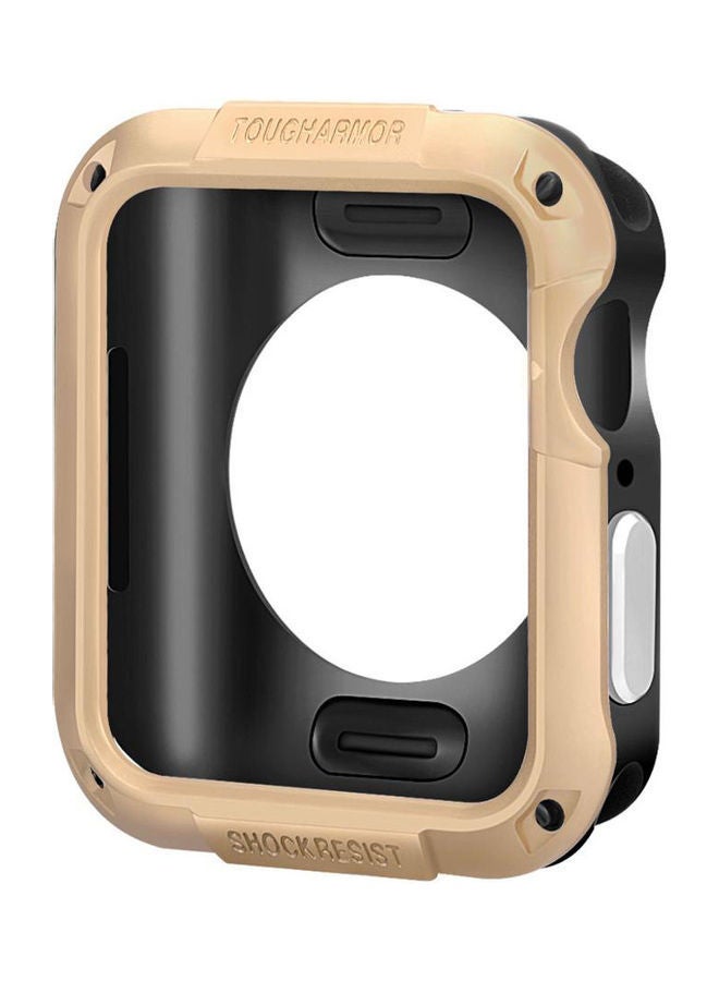 NIBEMINENT Shock-Proof Design Case Compatible With Apple Watch Series 6/5/4/SE Gold - Image 3