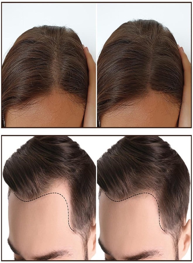 KLVS Natural Hairline Powder Stick, Hair Shadow Powder Root Touch Up Powder, Waterproof Hair Shading Sponge Pen Hair Filler Powder for Cover Gray Hair Root, Hair Touch-Up, Thin Hair (Black) - Image 2