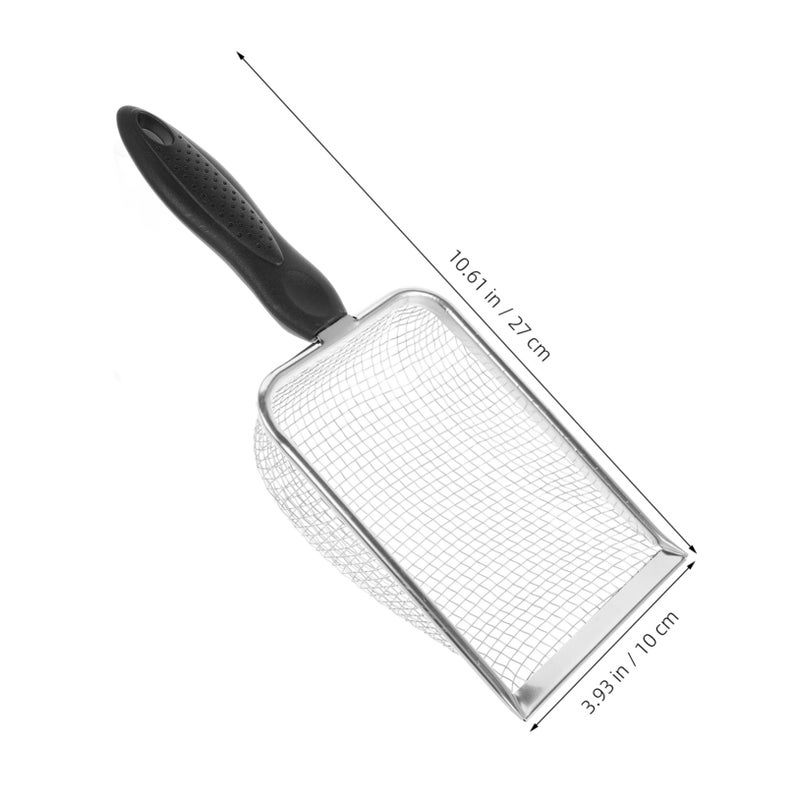 Stainless Steel Reptile Sand Scoop Fine Mesh Litter Tool Efficient Metal Design - Image 3