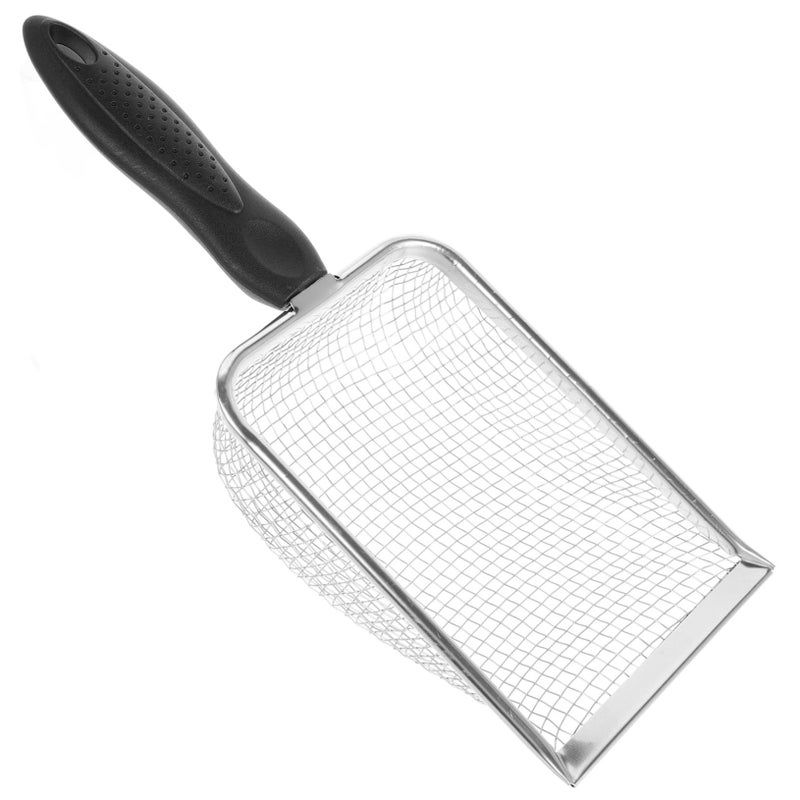 Stainless Steel Reptile Sand Scoop Fine Mesh Litter Tool Efficient Metal Design - Image 2