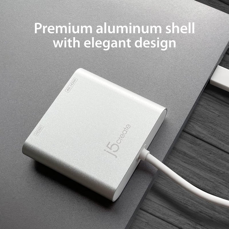 J5 Create USB to HDMI Adapter - Dual HDMI USB 3.0 Multi-Monitor Cable | 4K + 1080p | Compatible with Windows and macOS (JUA365) - Image 4