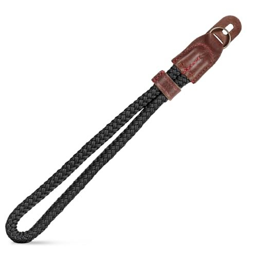 MegaGear MG939 Cotton Camera Hand Wrist Strap Comfort Padding Security for All Cameras Small23cm9inc Black - Image 3