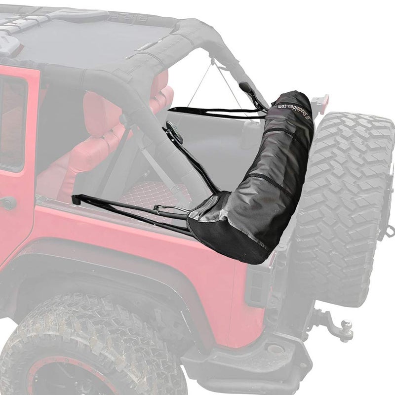 Shadeidea Soft Top Boot for Jeep Wrangler JK Unlimited 2 Door JKU 4 Door 20072018 Premium Storage Cover with Pouch 3 Year Warranty