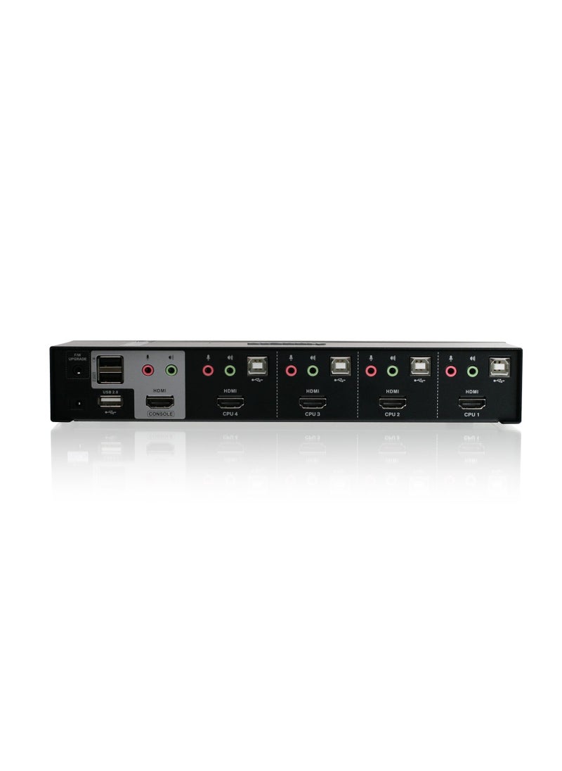 Iogear IOGEAR 4-Port HDMI Multimedia KVM Switch with Audio, USB 2.0 Hub and HDMI KVM w/Full Set of Cables, (GCS1794 TAA Compliant)  - Image 3