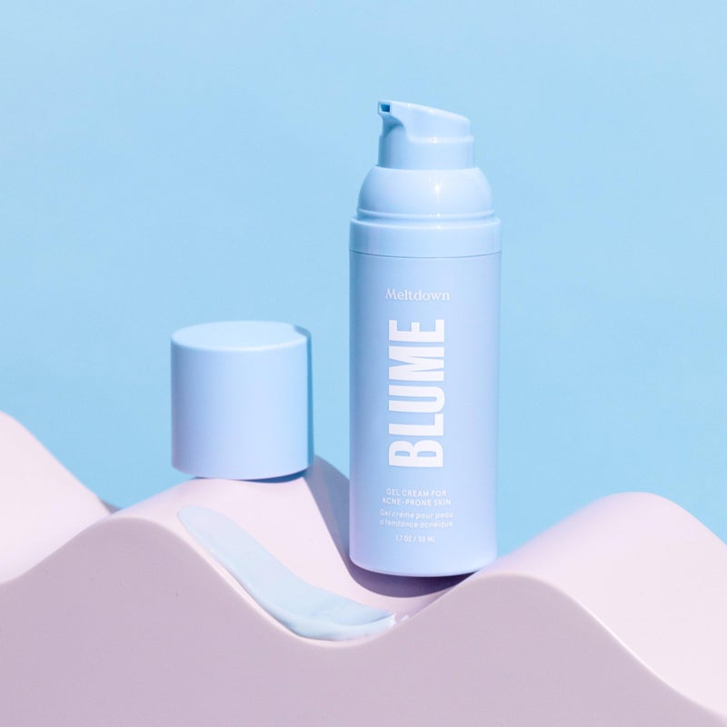 Blume Meltdown Gel Face Moisturizer for Acne Prone Skin - Oil Free Facial Moisturizer with Niacinamide & Centella to Even Skin Tone - 72-Hour Hydration Face Cream with Ceramides & Squalane (1.7 oz) - Image 3