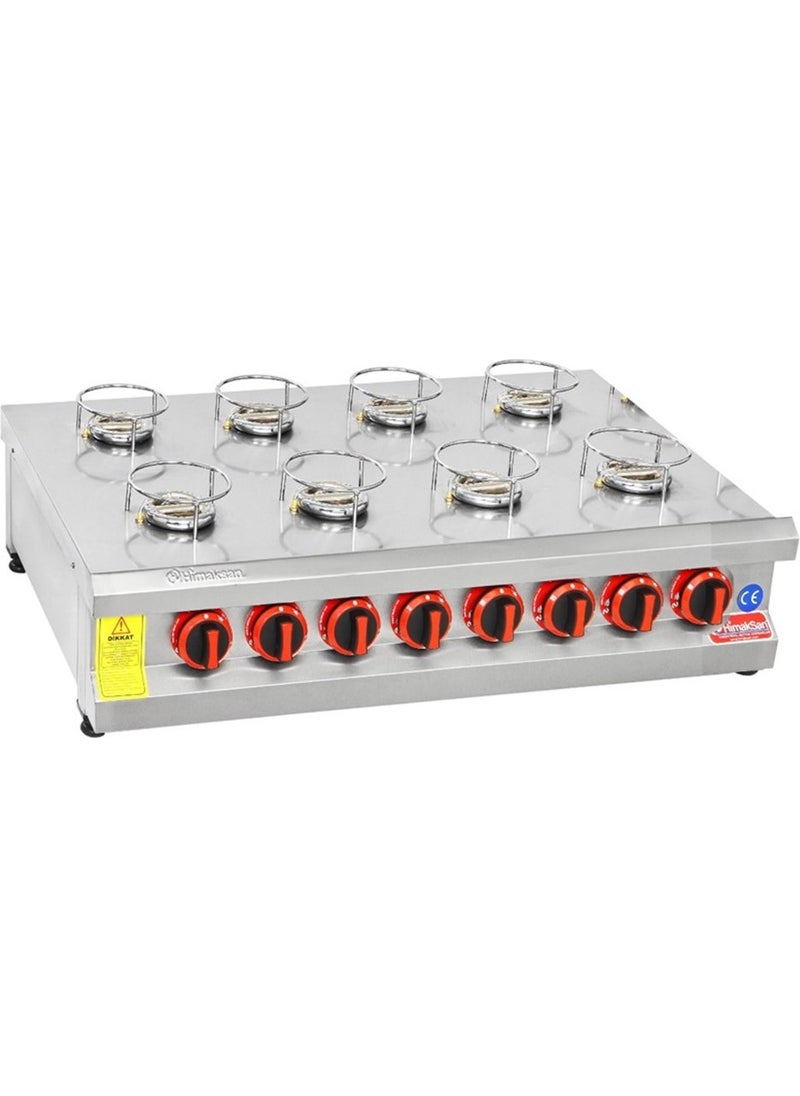 Himaksan Industrial LPG Cylinder 8 Burner Kunefe Oven Machine 