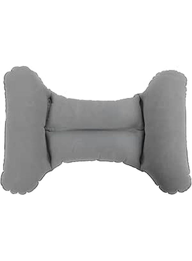 Self Inflating Lumbar Pillow Portable Travel Support for Airplane Long Journey - Image 1