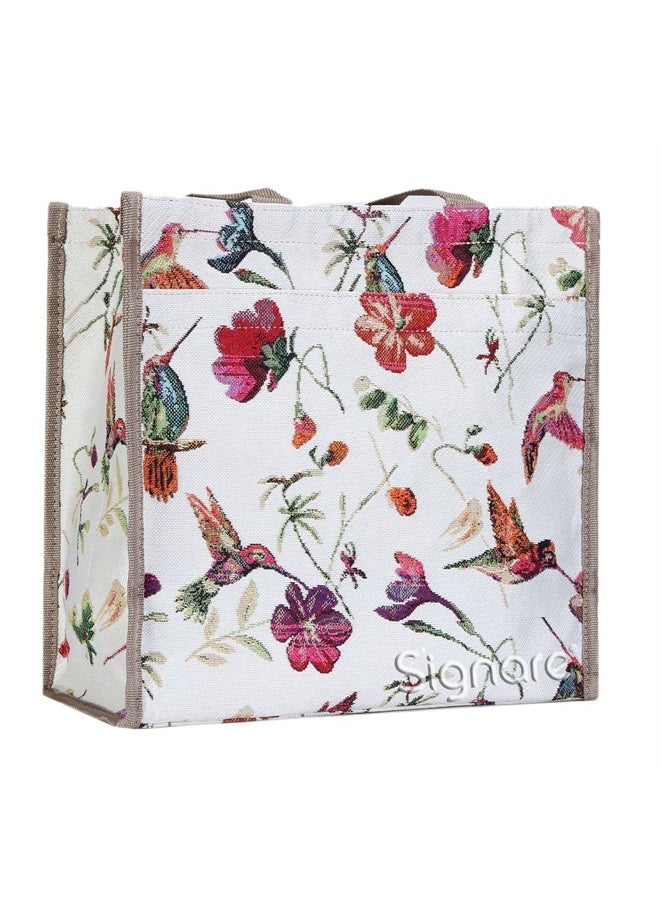 Signare Tapestry Shoulder Bag Shopping Bag for Women with Hummingbird Design (Shop-HUMM) - Image 1