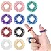 Molain Spiky Sensory Rings 10 Pcs Fidget Rings Stress Relief Toys Set Acupressure Rings Spiky Sensory Finger Rings for Anxiety Stress Relief Fidget Sensory Toys for Adults Silent Stress Reducer - Image 2