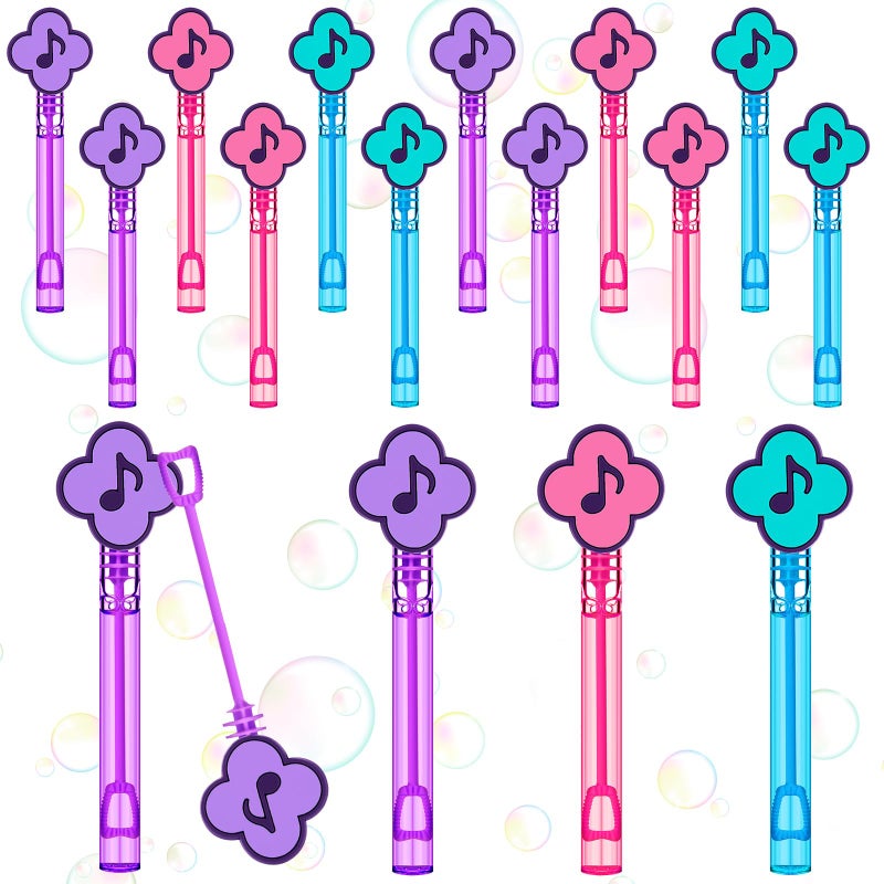 RoundFunny 24 Pcs Music Mini Bubble Wands Party Supplies Favors Decorations Kawaii Bubbles Sticks Wands for Fan Meeting Anime Theme Birthday Party Goodie Gift Bag Outdoor Activity - Image 1