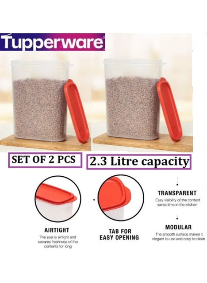 Tupperware Original New Smart Saver Container Box Set 2.3 Litres Set of 2 piece - Image 1