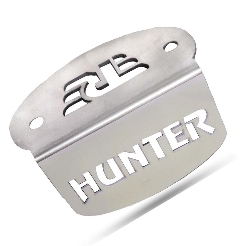 Ramanta Hunter 350 Oil Cap Front Disc Brake Master Cylinder Oil Reservoir Cap Stainless Steel Front Fluid Container Guard Steel Frame Compatible with for Hunter 350 CC (Chrome, 1 PC) - Image 1
