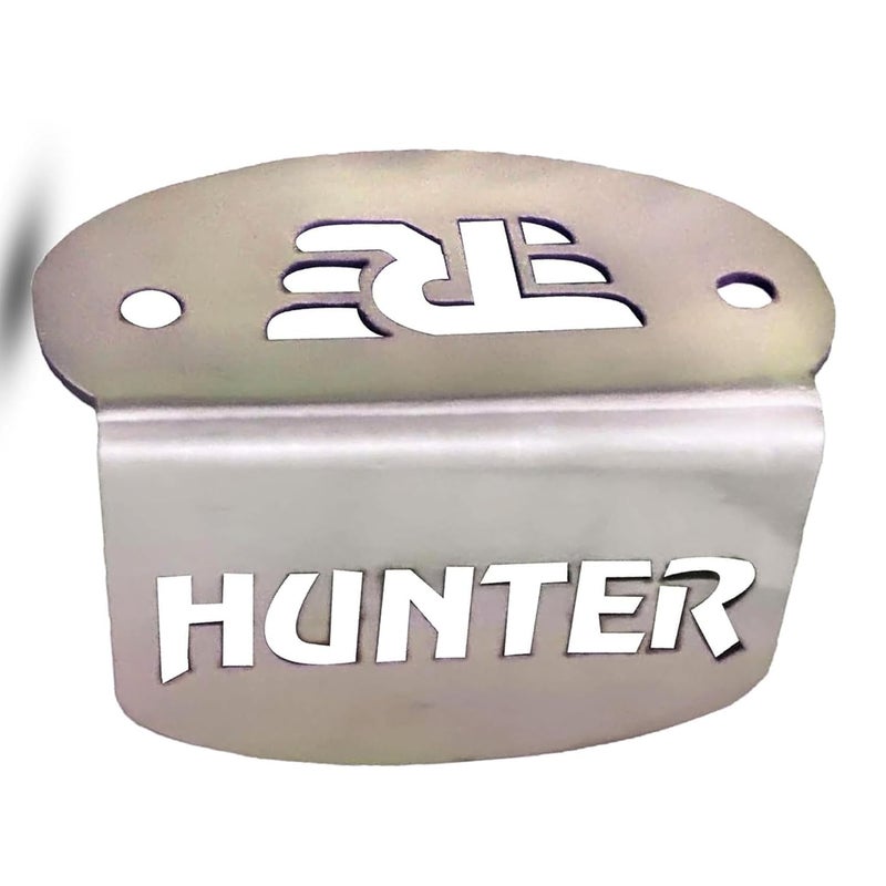 Ramanta Hunter 350 Oil Cap Front Disc Brake Master Cylinder Oil Reservoir Cap Stainless Steel Front Fluid Container Guard Steel Frame Compatible with for Hunter 350 CC (Chrome, 1 PC) - Image 3