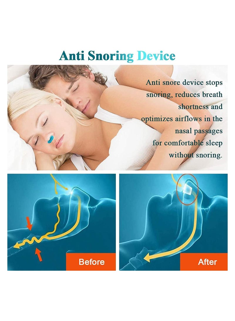 SYOSI Anti Snoring Devices, Electric Automatic Snore Stopper Soft Double Eddy Improve Sleep Quality Mini USB Prevent Snoring Device, Fresh Air Comfortable Sleep Breathing for Women Men (Green)  - Image 5