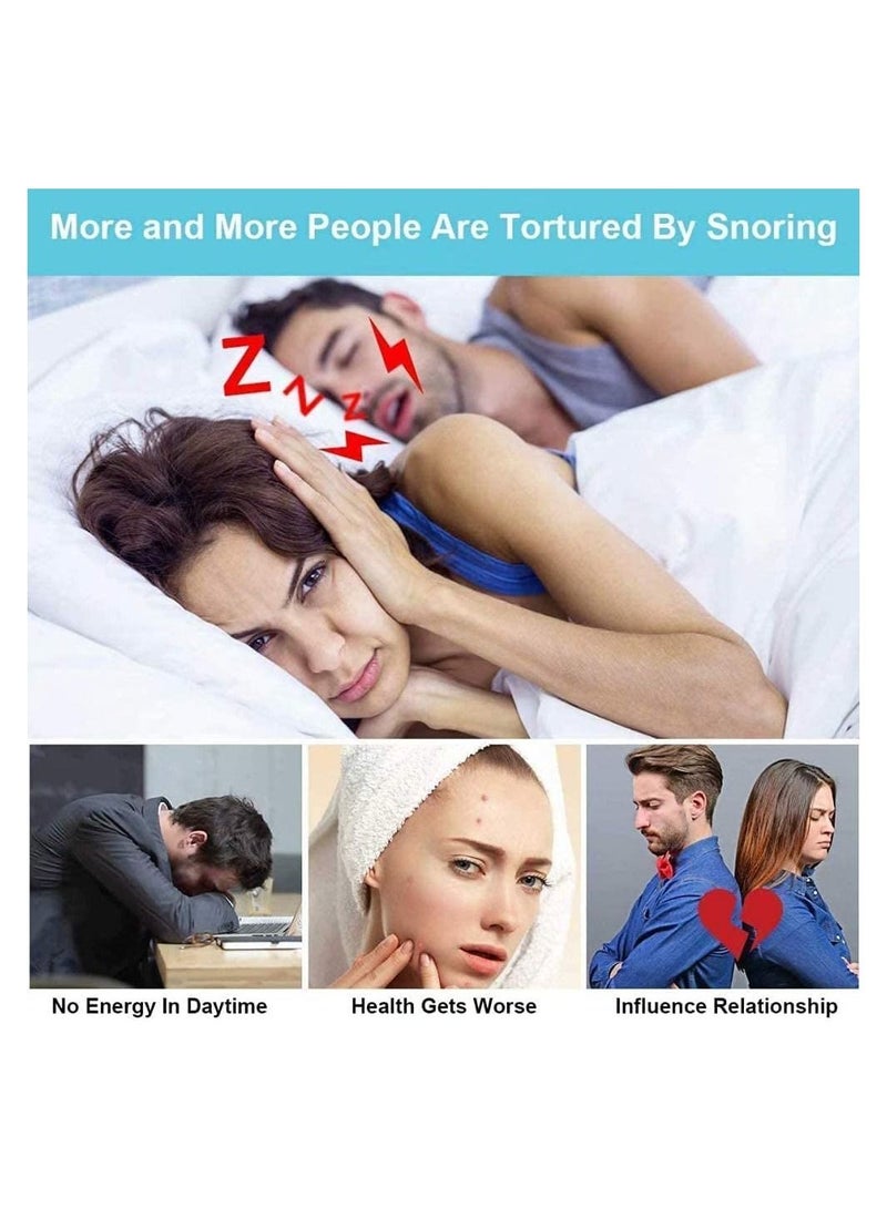 SYOSI Anti Snoring Devices, Electric Automatic Snore Stopper Soft Double Eddy Improve Sleep Quality Mini USB Prevent Snoring Device, Fresh Air Comfortable Sleep Breathing for Women Men (Green)  - Image 3