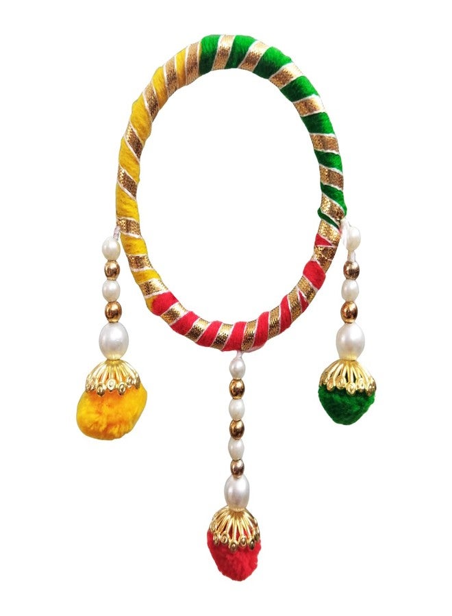 Natali Traders Handmade Gota Patti Bangles with Hangings Return Gifts for Women, Ladies for Pooja Varalakshmi Vratham, Wedding, Haldi Ceremony, Mehandi Function Giveaways, Bridal Shower Gifting (15 Pair) - Image 5