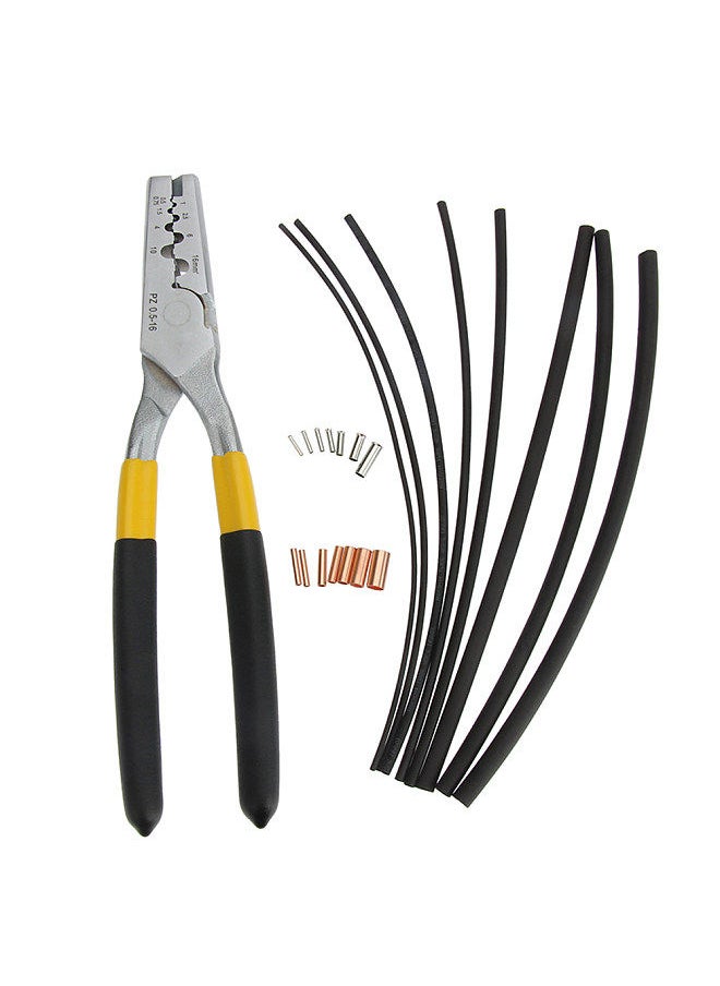 Generic - 970pcs Copper Terminal Set CopperPipe Terminals Kit with Terminals Box Terminals with Heat-shrinkable Tube CopperPipe Connector Copper Cable Crimp Terminal - Image 1